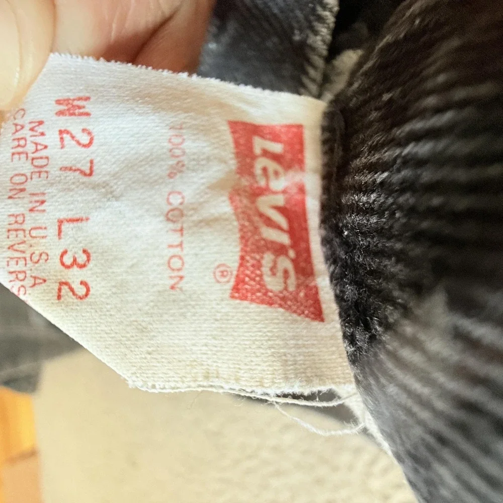 Vintage Levis 511 Jeans Mens 27x32‎ Black Made USA High Rise Slim Tapered 90s